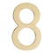 Architectural Mailboxes Brass 5 inch Floating House Number Polished Brass 8 3585PB-8 - alternate 1